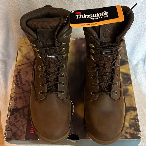 NEW “OUTDOOR GEAR” MENS Hunting/Hiking Boots SIZE 9 Regular COLOR Dark Brown - Picture 2 of 7